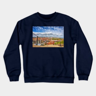 Stunning Whitby, 199 Steps Crewneck Sweatshirt